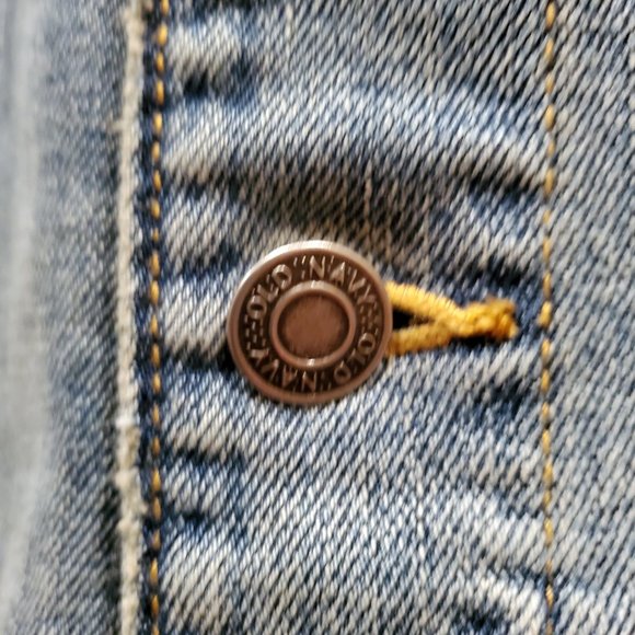 Distressed Jean Jacket Old Navy XXL - Picture 4 of 8